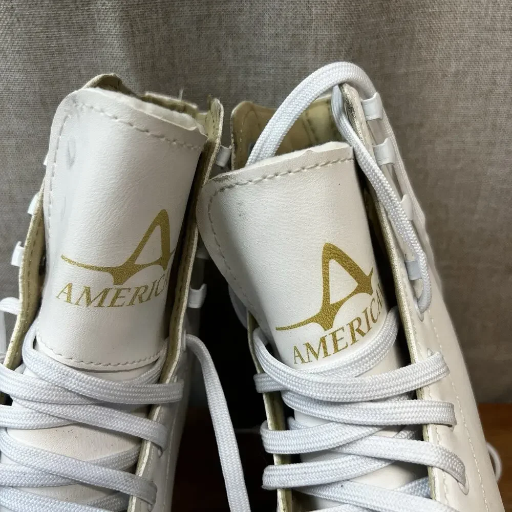 American Athletic Tricot-lined Women's Ice Skates Sz 6 Lightly Used EU 36-37